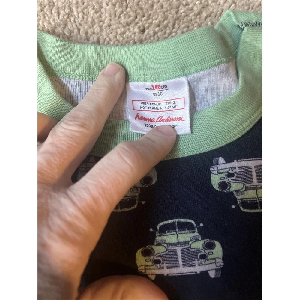 Hanna Andersson Boys LJs Size 140 US 10 Navy Blue EXCELLENT CONDITION